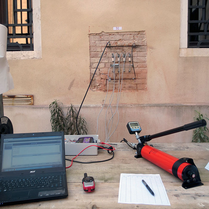 prove e analisi su edifici in muratura